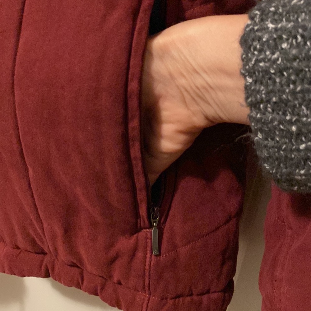 REI Columbia burgundy, winter jacket, size large - Picture 6 of 10